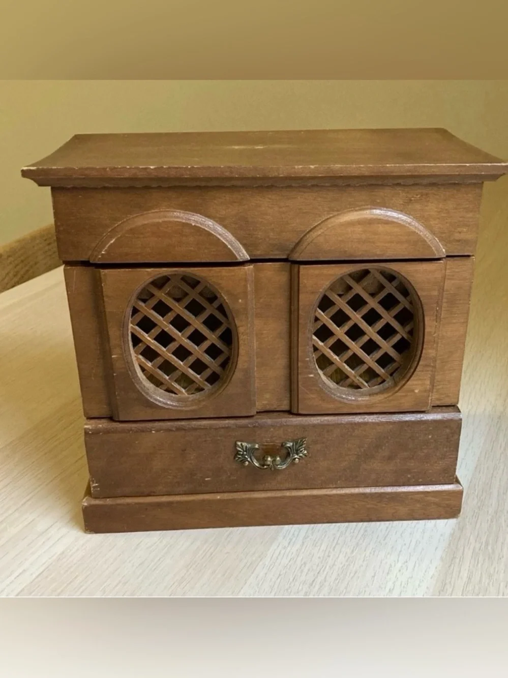 Vintage brown wooden